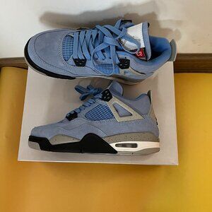 Nike air Jordan 4 Retro Mid University Blue Aj4 Basketball Shoes